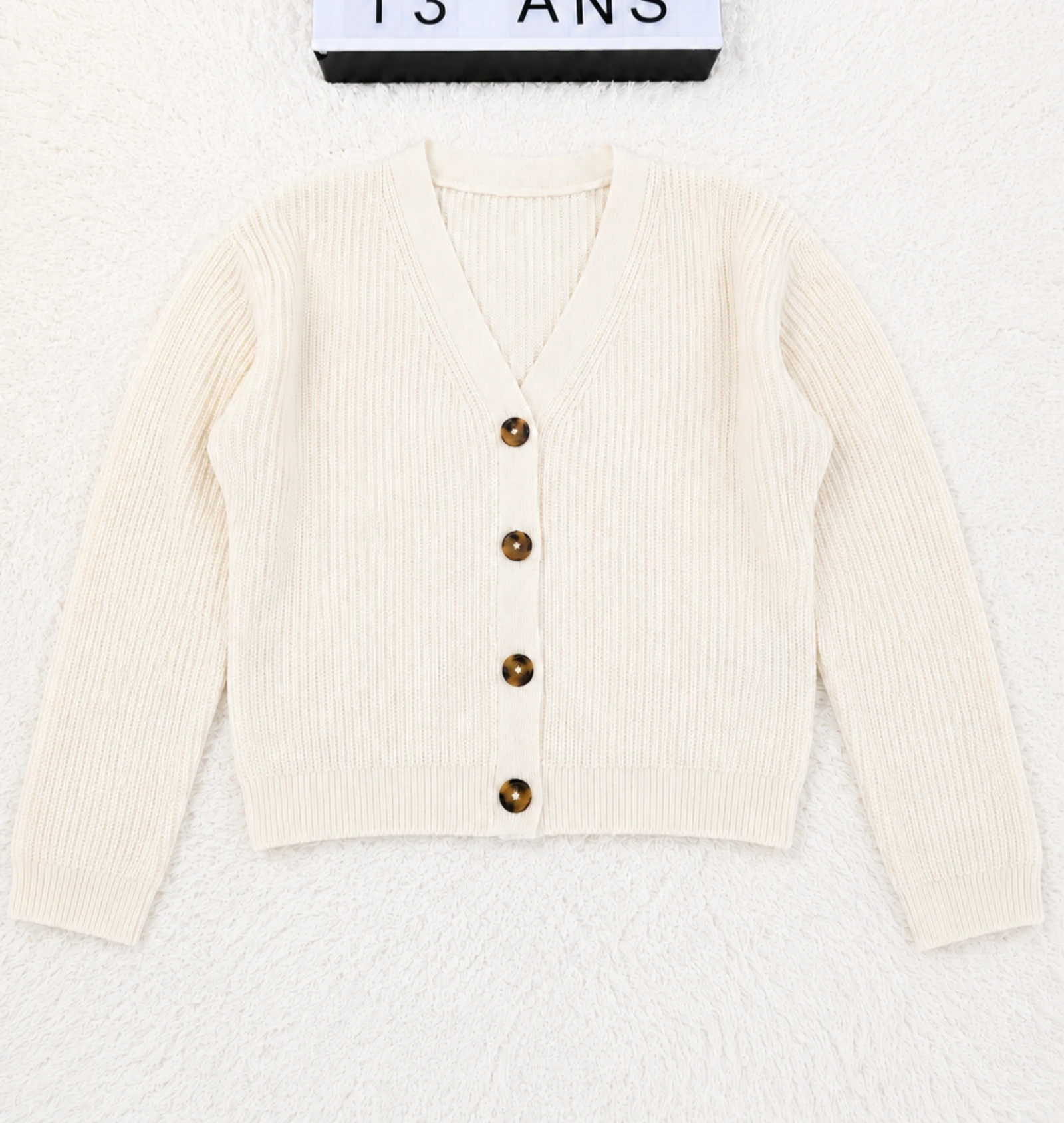 Gilet de malha écru H&M 12/14 anos 👒 – photo 2